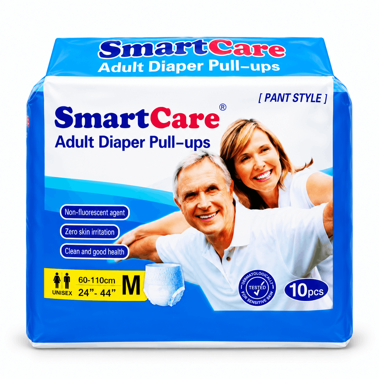Smart Care Adult Diaper Pull-Ups M 10 Pcs – Pant Style Adult Diaper 24–44 Inch / 60–110 cm