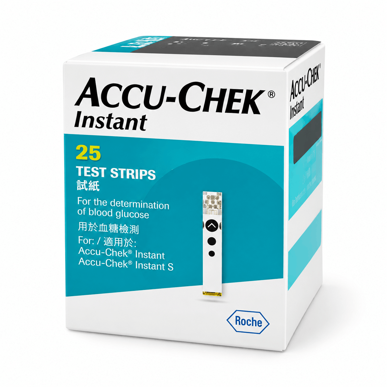 Accu-Chek Instant Blood Glucose Test Strips 25's – Fast & Easy Diabetes Monitoring Strips