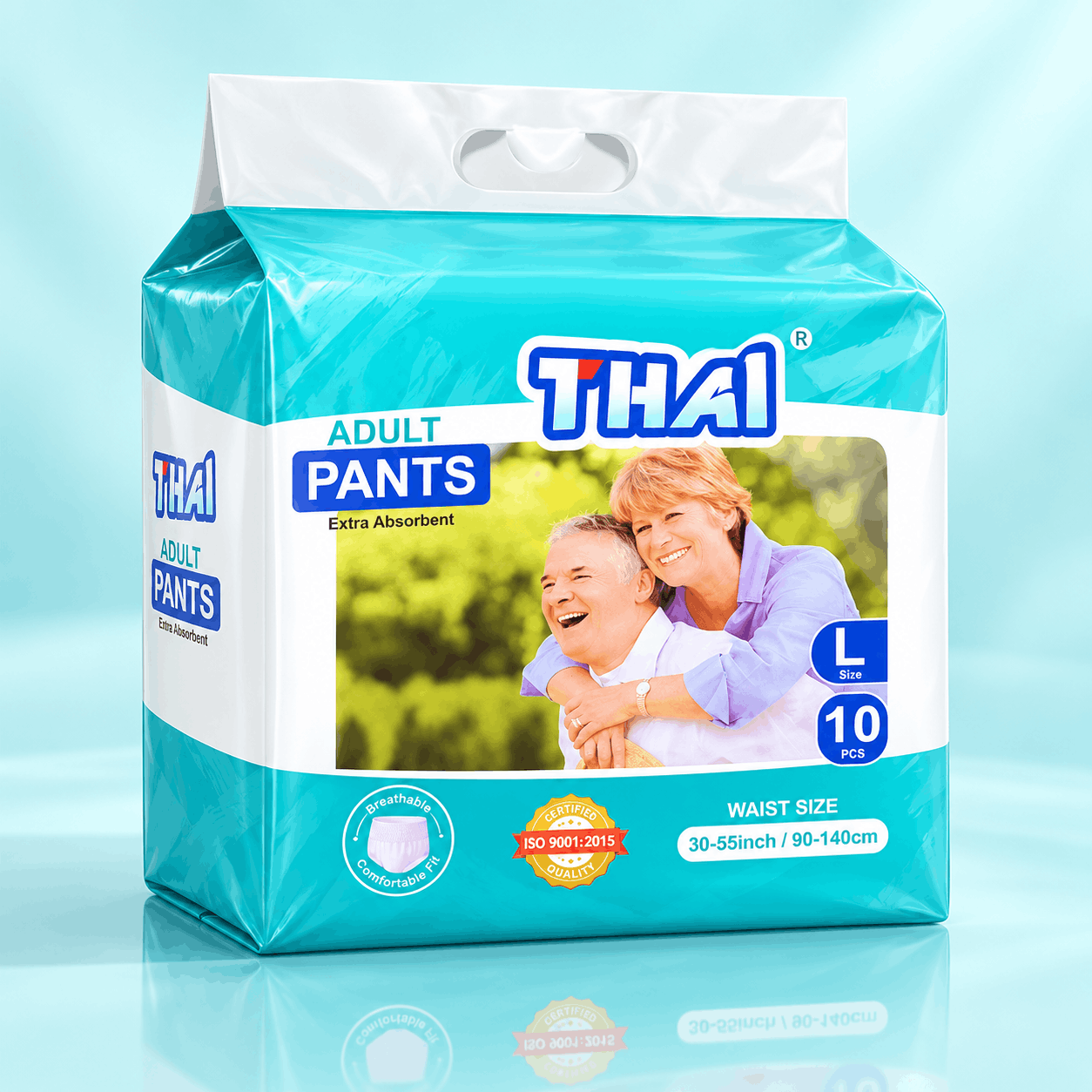 Thai Adult Diaper Pant System-L 10's Pack – Extra Absorbent Adult Pants for Incontinence Care 2
