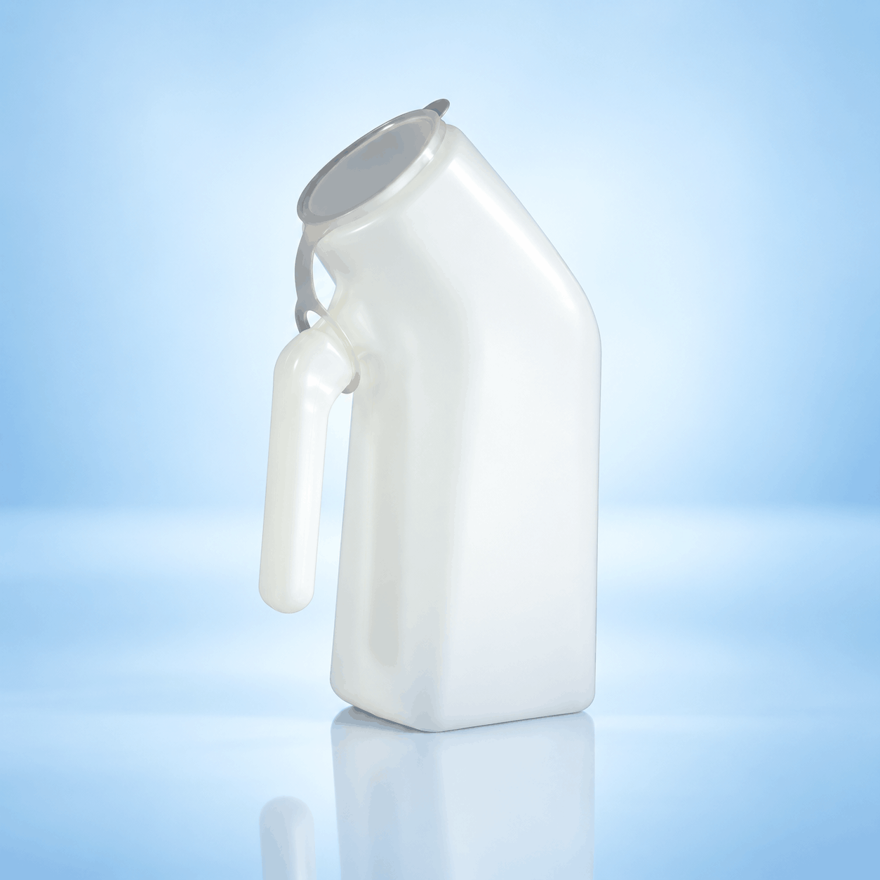 Portable Male Urinal Pot 1000ml with Handle & Lid – Plastic Bedside Urine Bottle for Elderly, Patients & Home Care 2