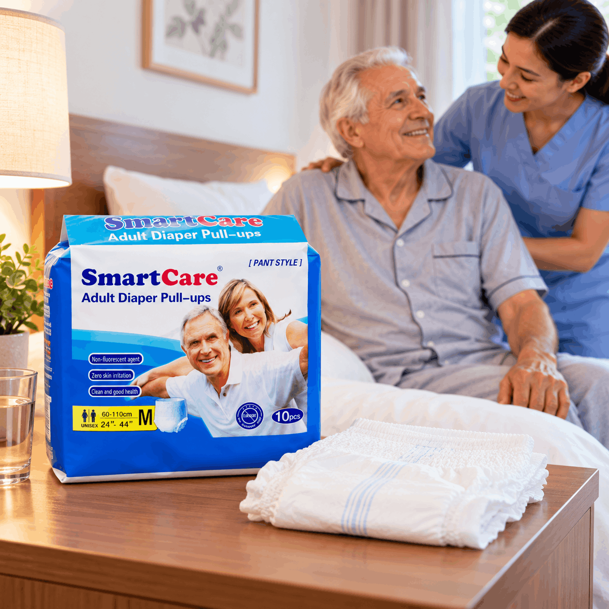 Smart Care Adult Diaper Pull-Ups M 10 Pcs – Pant Style Adult Diaper 24–44 Inch / 60–110 cm 4